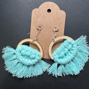 Handmade macrame earrings